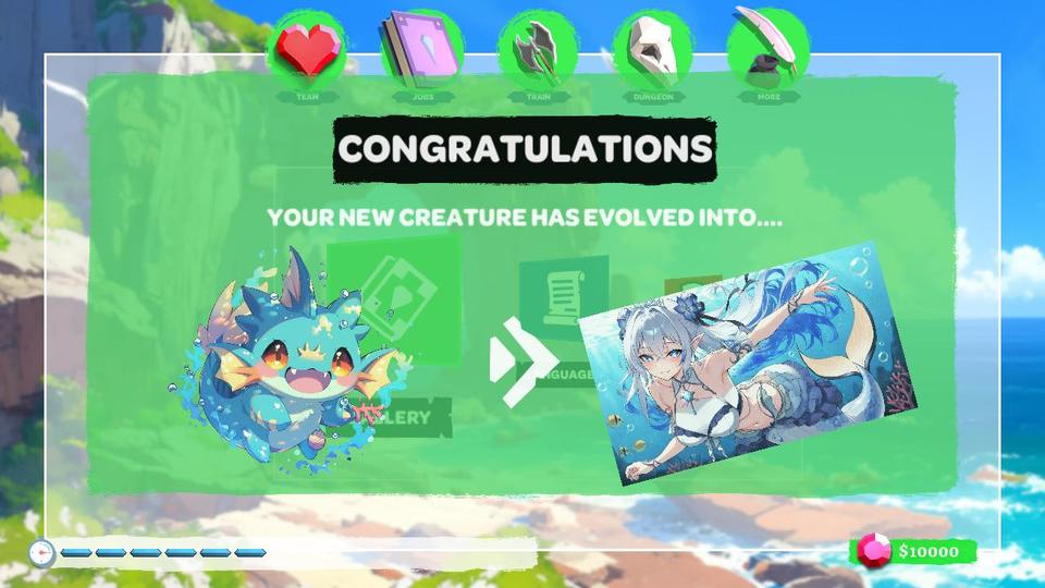 Mermaid Catch: Transform Sirens into Anime Girls screenshot 3