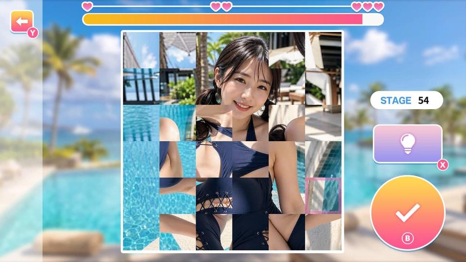 Resort Beauties : HENTAI Photo Puzzle screenshot 2