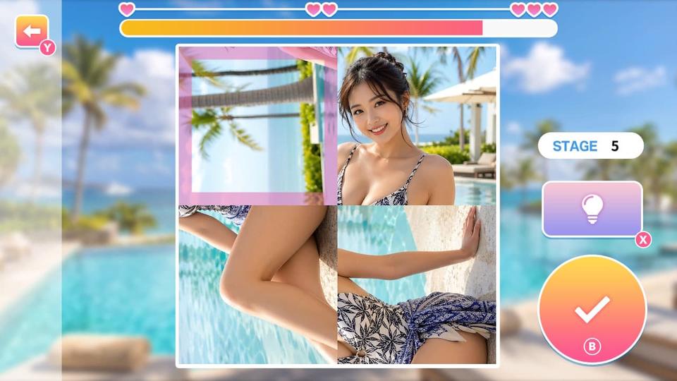 Resort Beauties : HENTAI Photo Puzzle screenshot 1